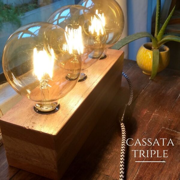 Lampara Cubo Cassata Triple